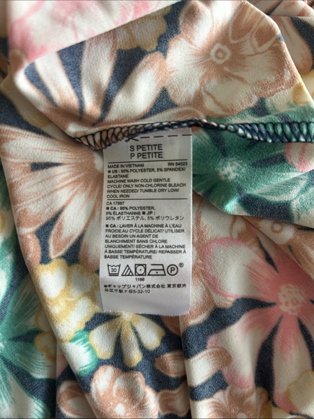 Banana Republic Factory Floral Wrap Dress in Pink, Yellow & Green - Picture 5 of 5